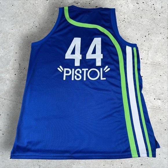 VTG Adidas Soul Swingman #44 Atlanta‎ Hawks Pistol Pete Maravich Jersey 3XL NWT